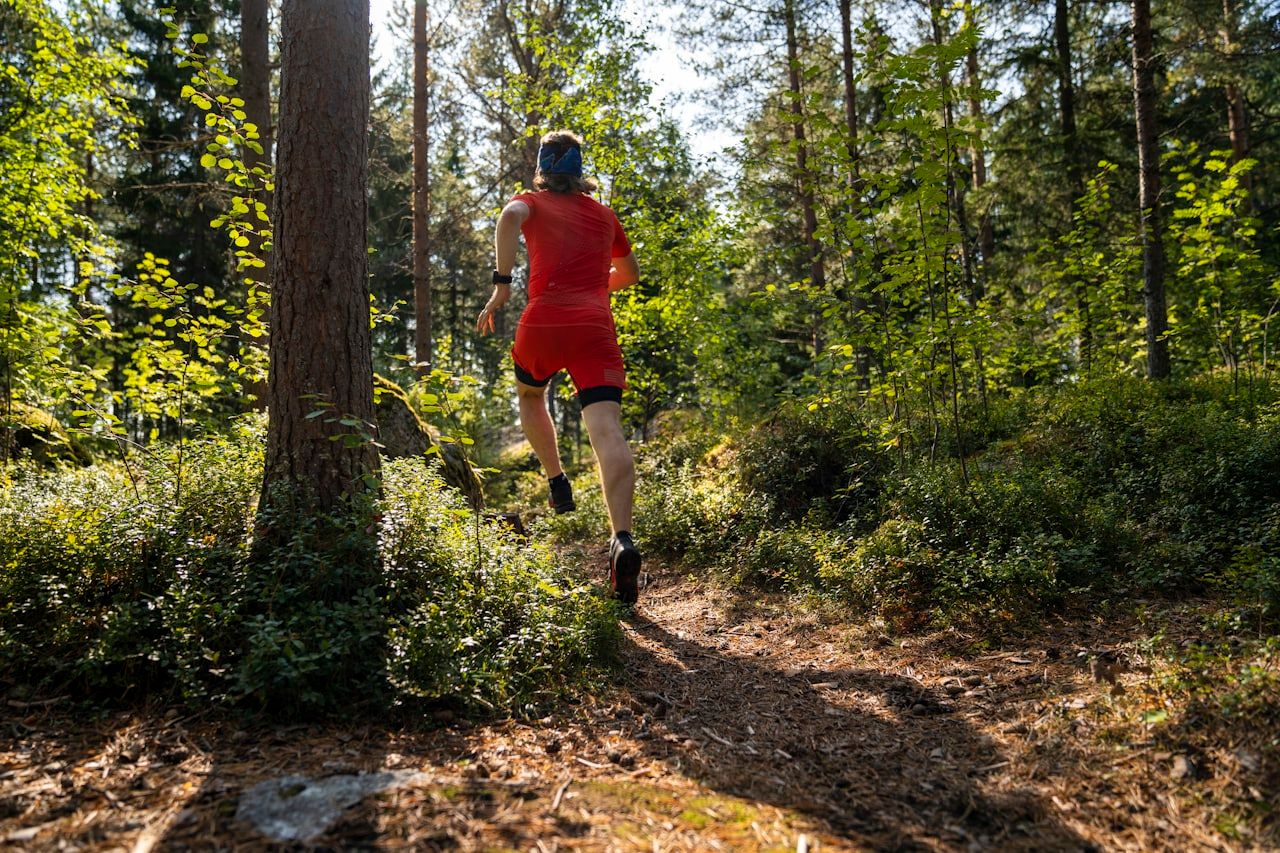Single track en forêt — 21 km